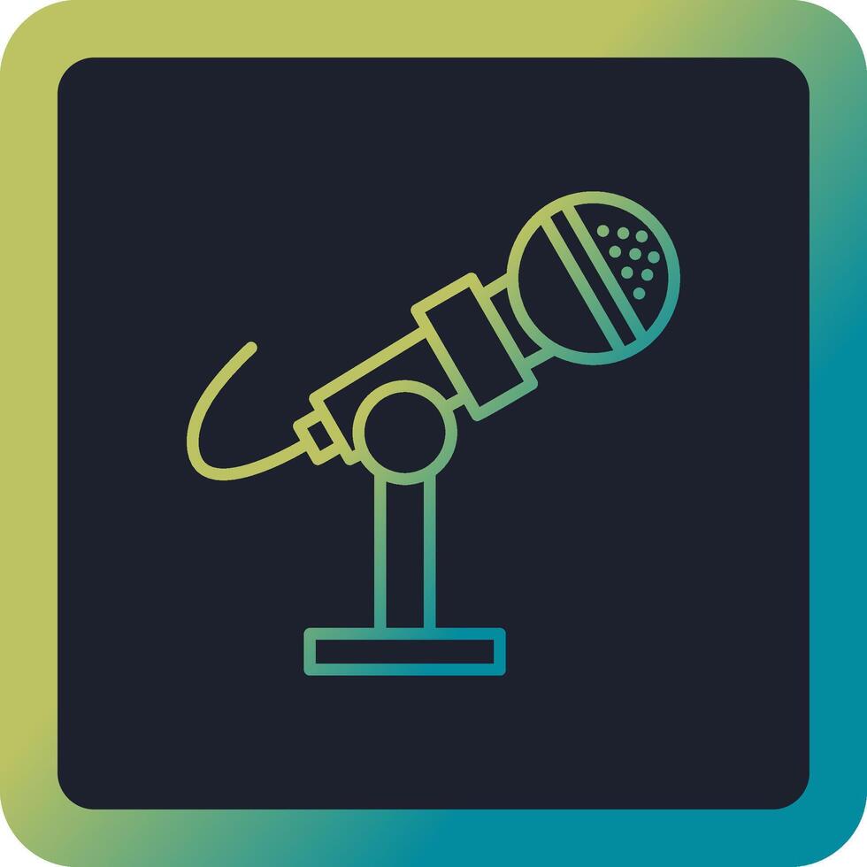 Microphone Stand Vector Icon