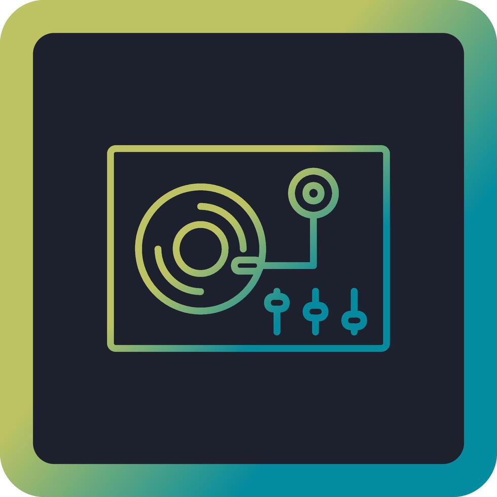 Turntable Vector Icon