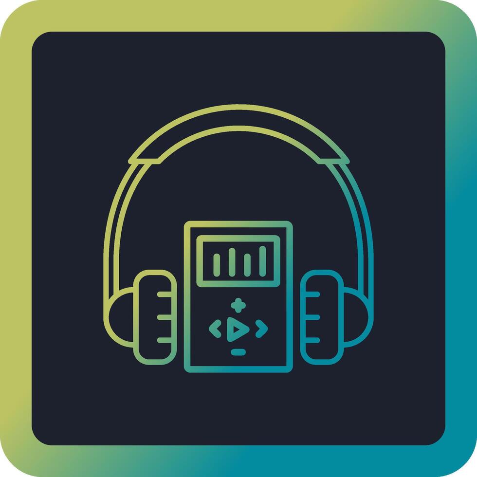 icono de vector de auriculares