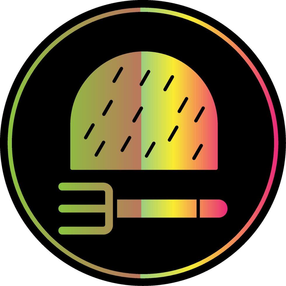 Haystack Glyph Due Color Icon vector