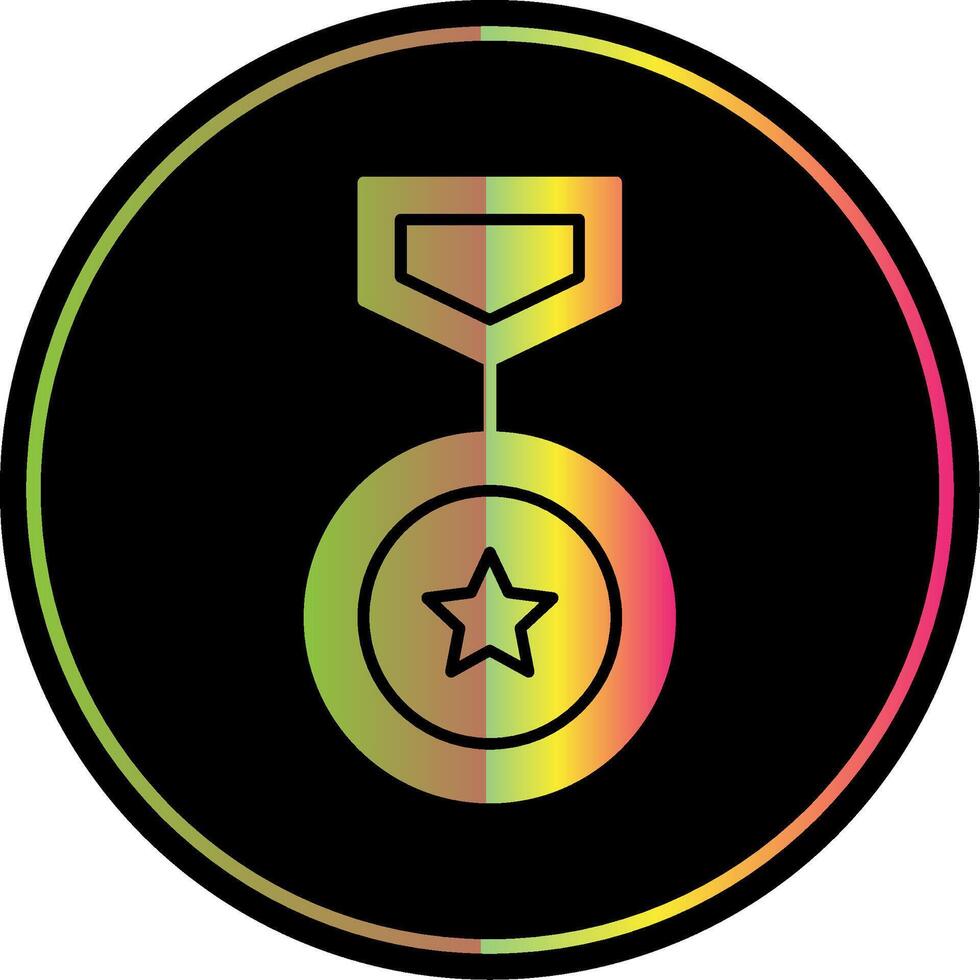 Winning Glyph Due Color Icon vector