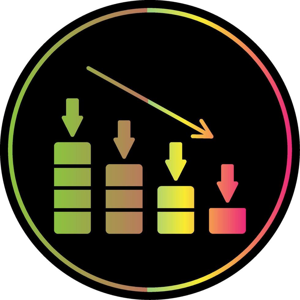 Crash Glyph Due Color Icon vector