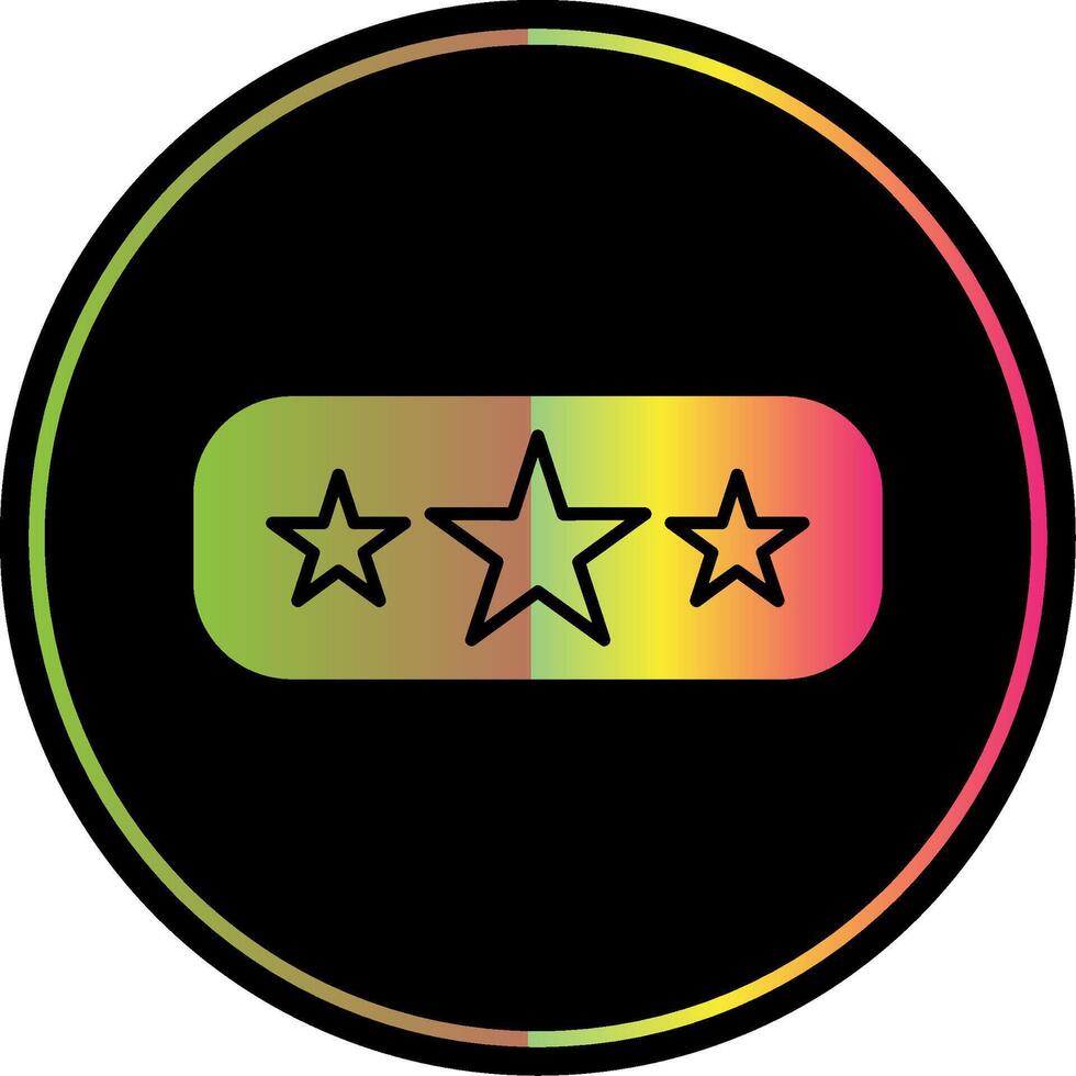 Ranking Glyph Due Color Icon vector