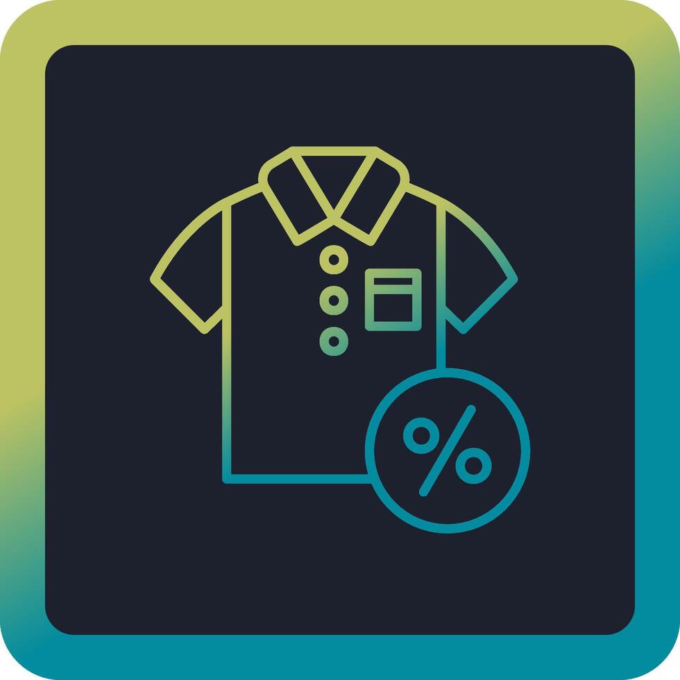 Discounted Tshirt Vector Icon