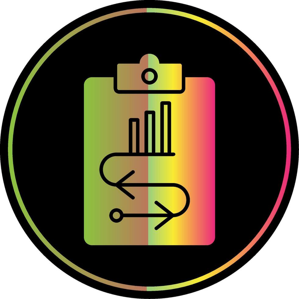 Marketing Strategy Glyph Due Color Icon vector