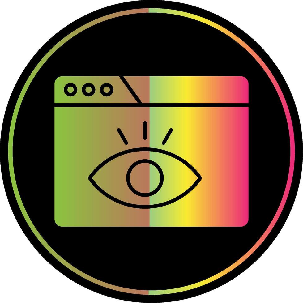Visualization Glyph Due Color Icon vector