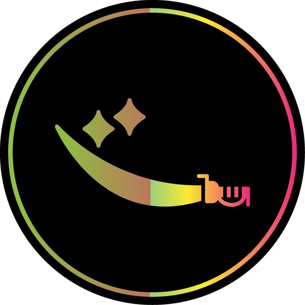 Sword Glyph Due Color Icon vector