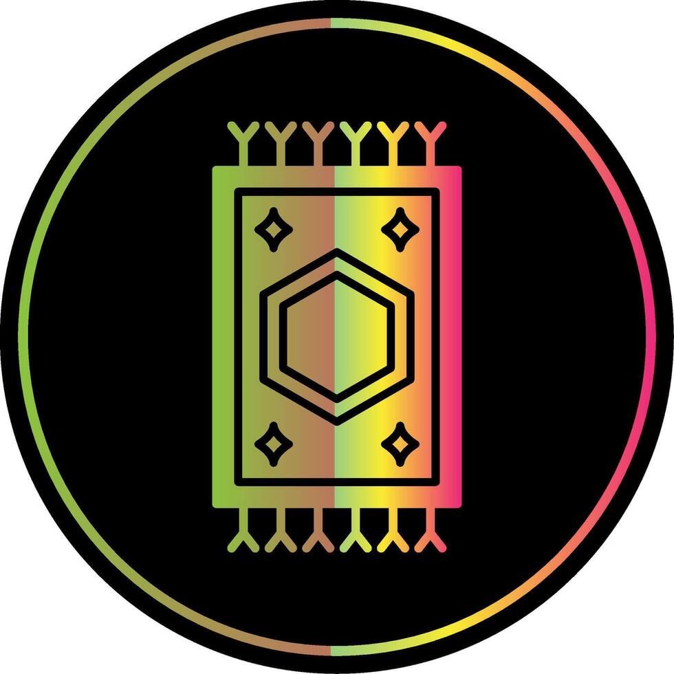 Carpet Glyph Due Color Icon vector