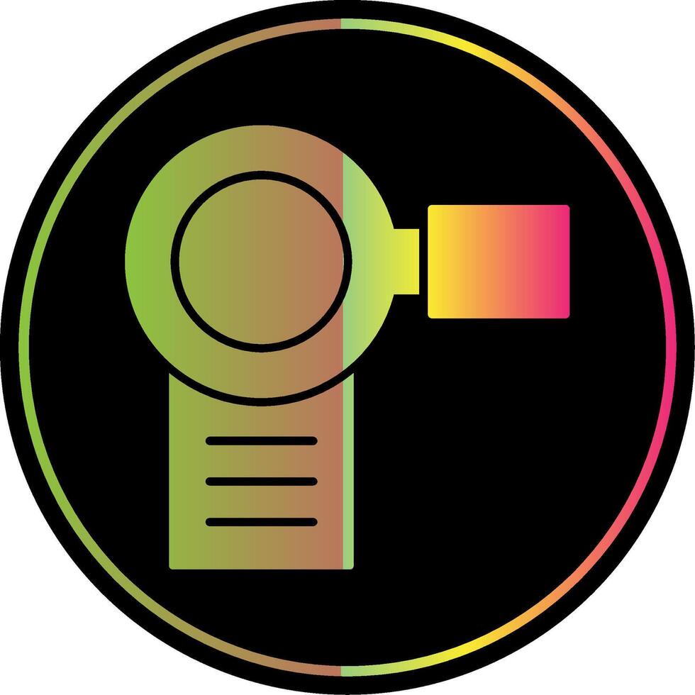 Video Camera Glyph Due Color Icon vector