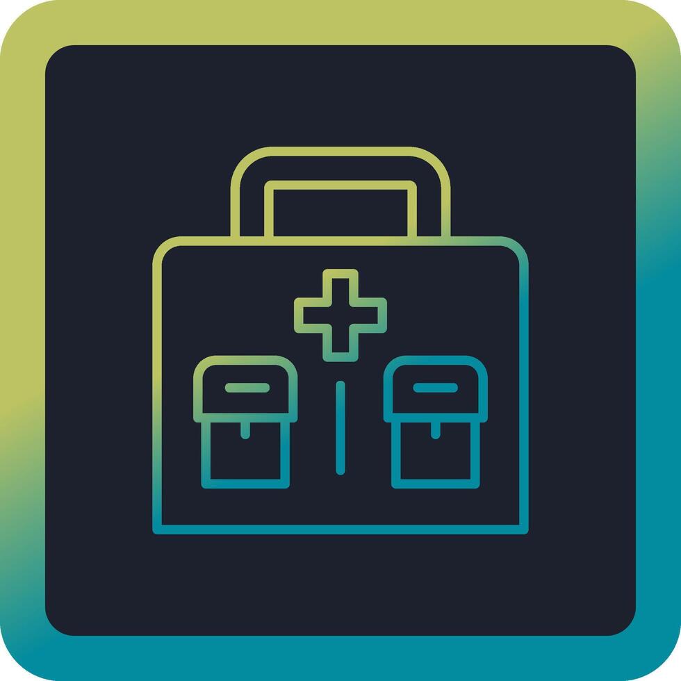 Military First Aid Kit Vector Icon