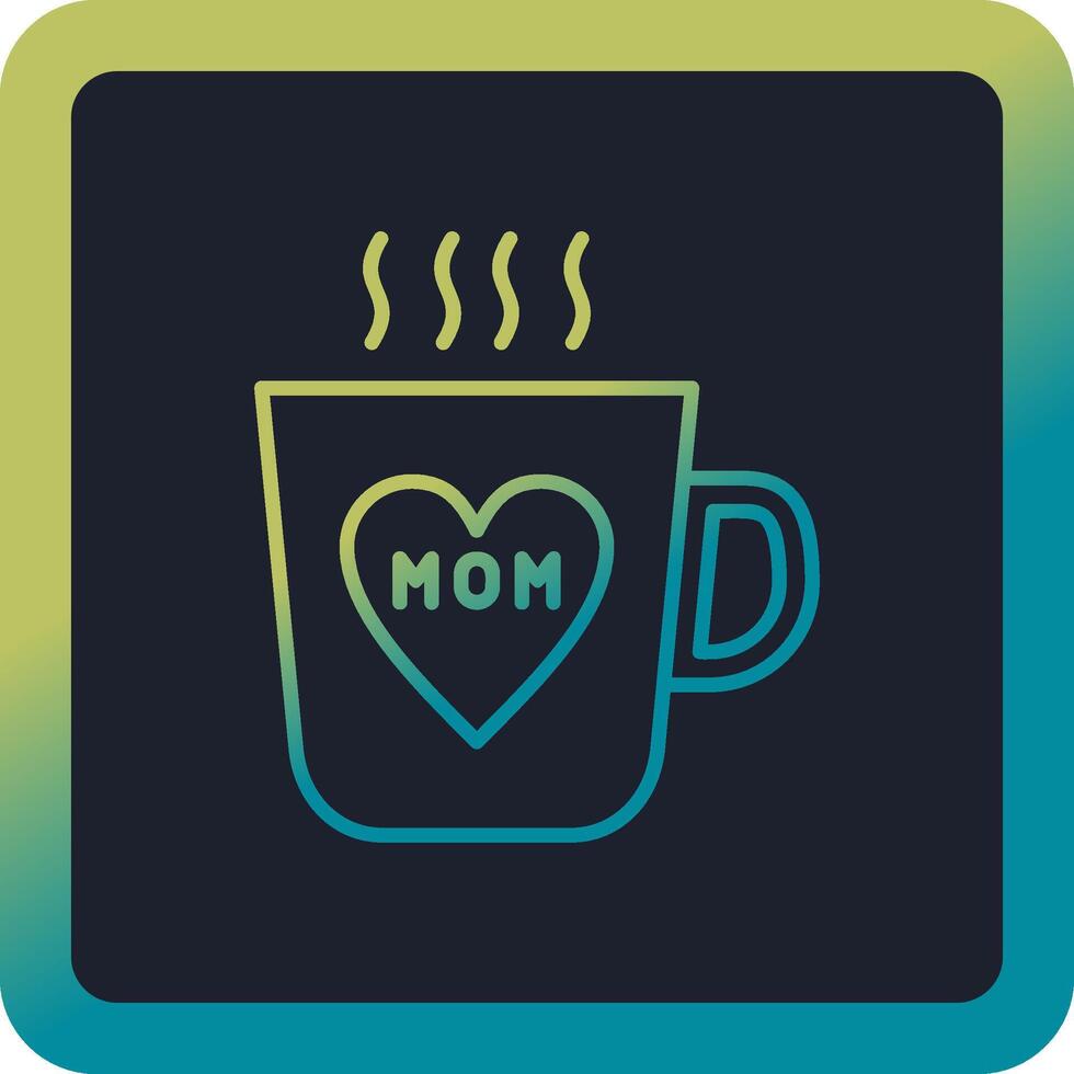 icono de vector de taza de café