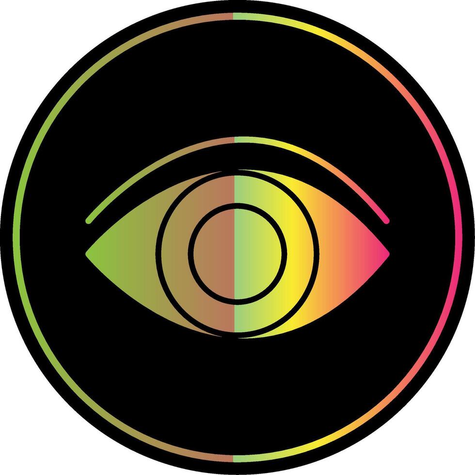 View Glyph Due Color Icon vector