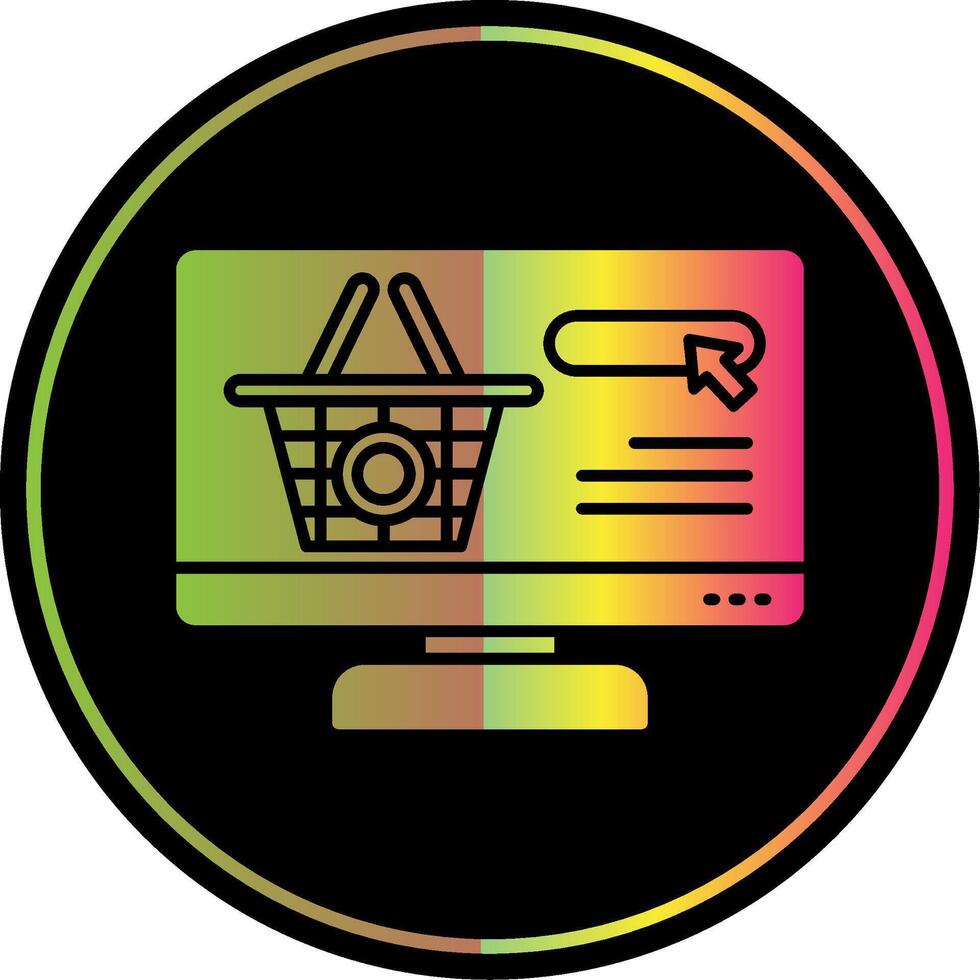 Order Glyph Due Color Icon vector