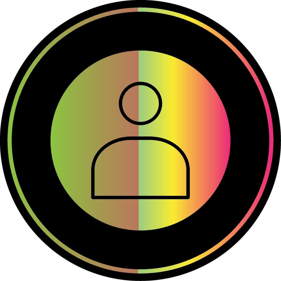 User Glyph Due Color Icon vector
