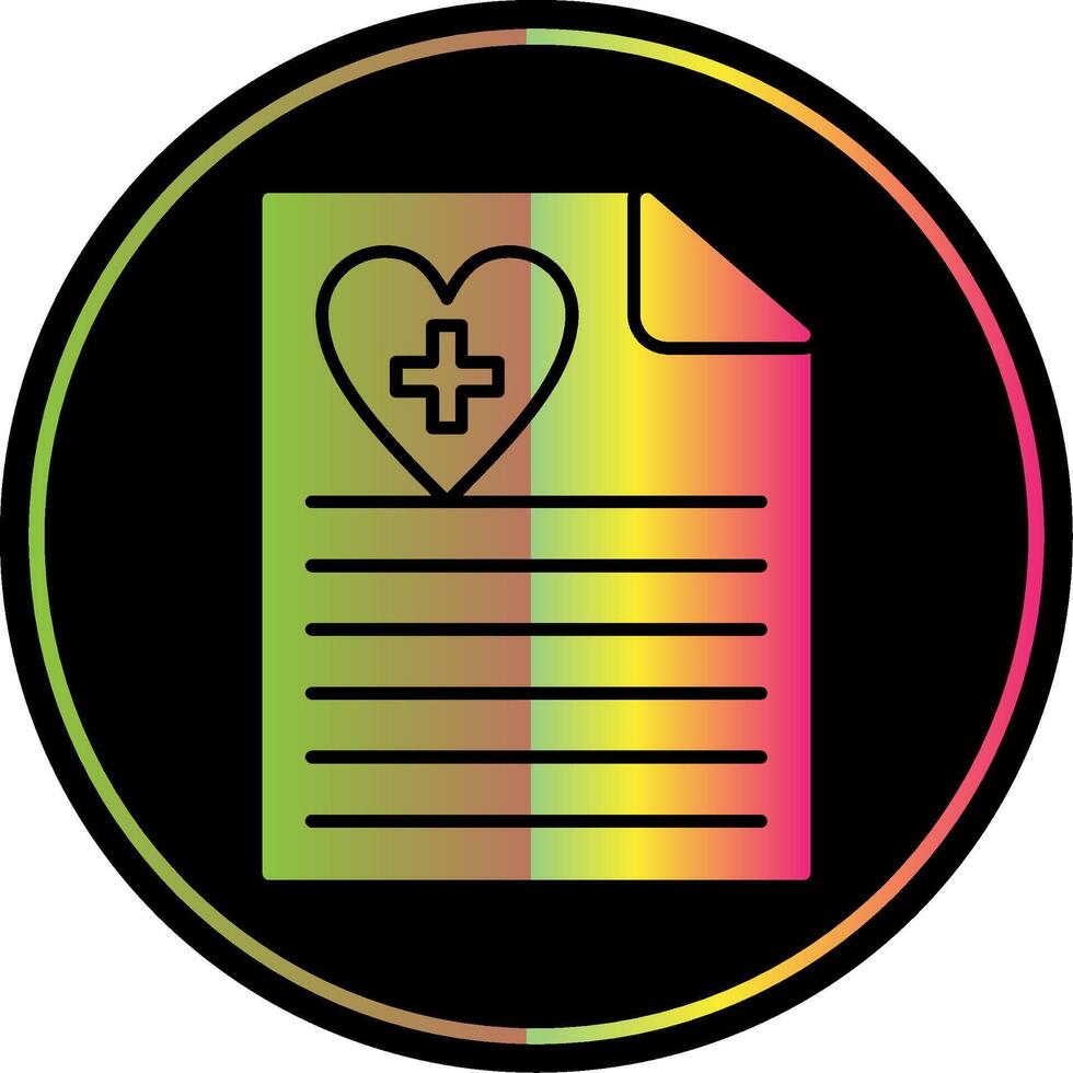 Health Glyph Due Color Icon vector