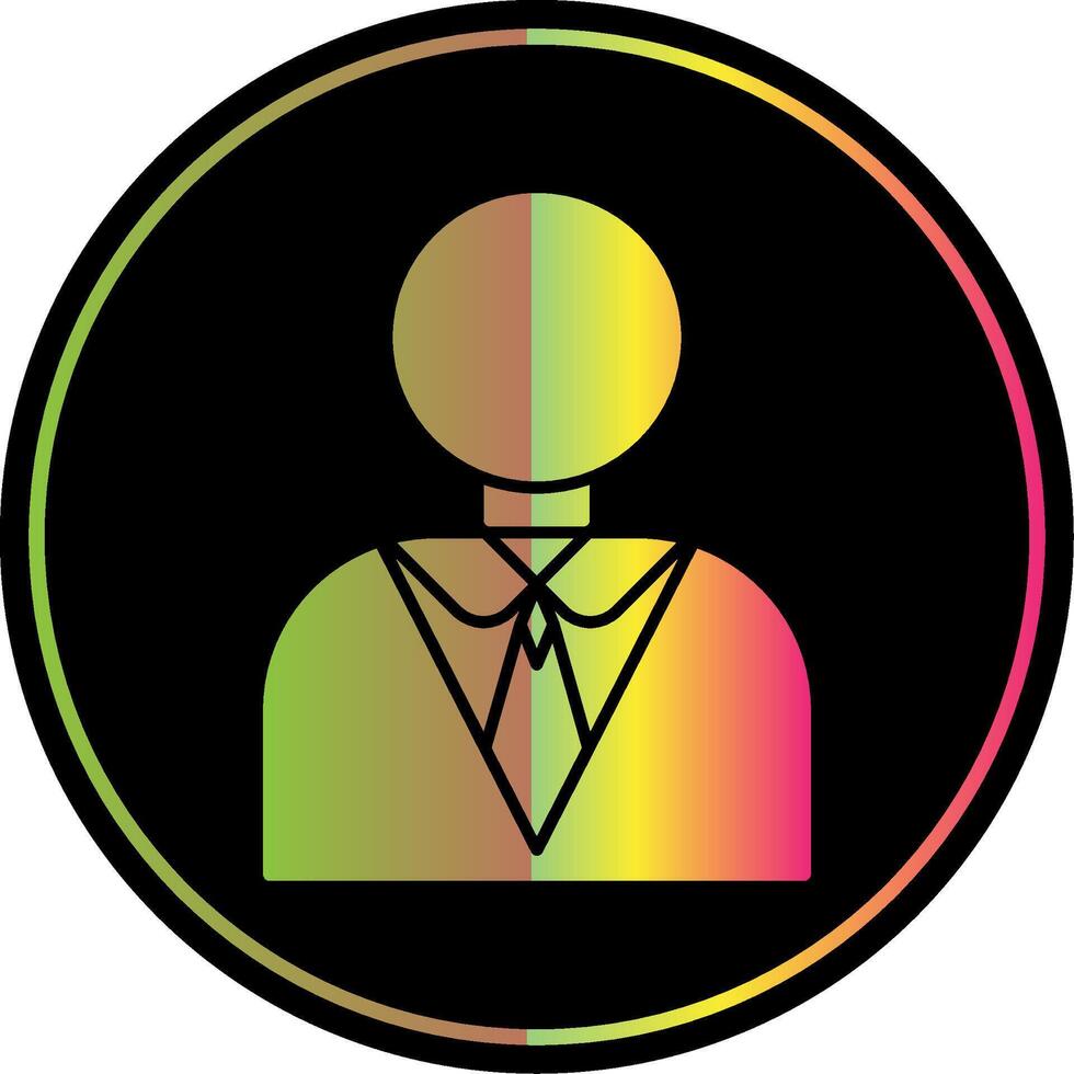 Manager Glyph Due Color Icon vector