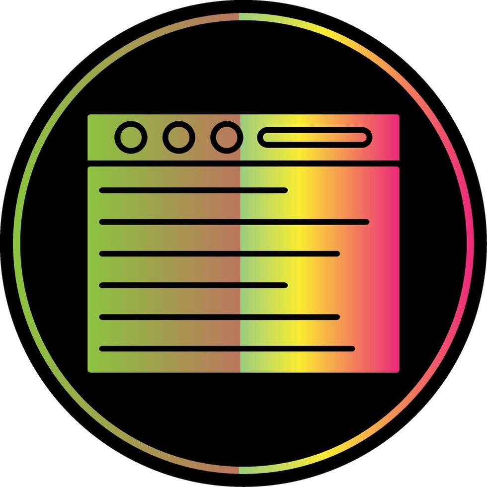 Web Browser Glyph Due Color Icon vector