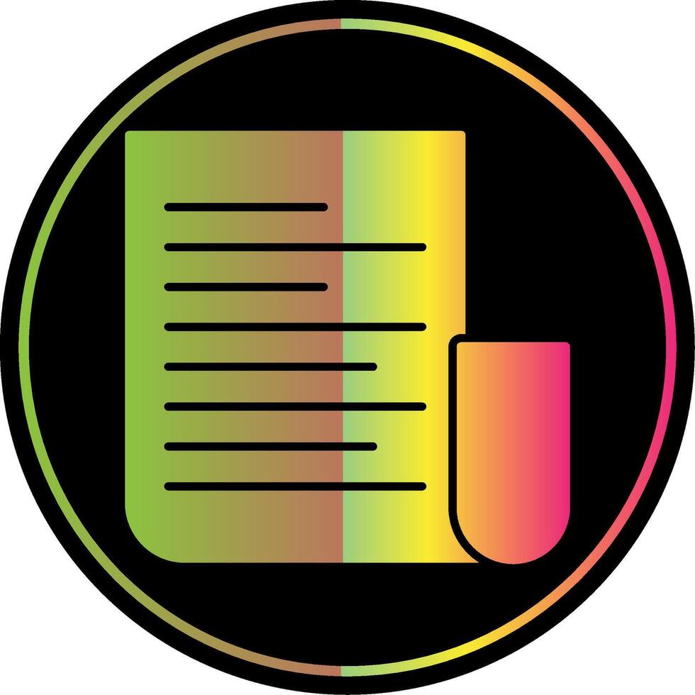Cv Glyph Due Color Icon vector