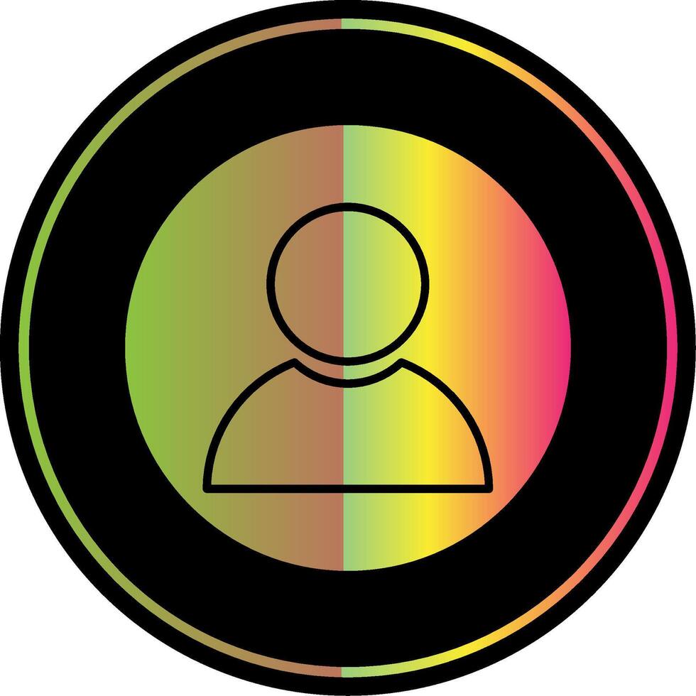 User Glyph Due Color Icon vector