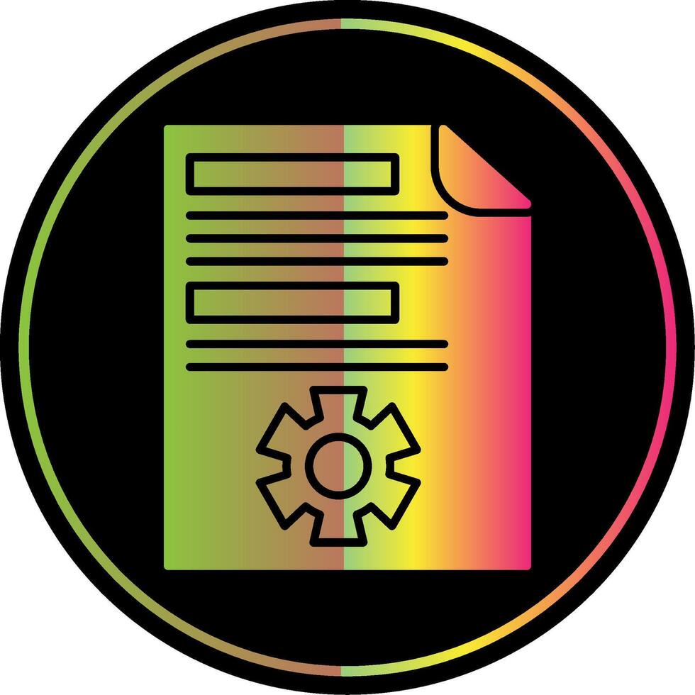 Project Management Glyph Due Color Icon vector