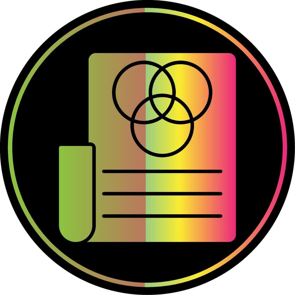 Rgb Glyph Due Color Icon vector