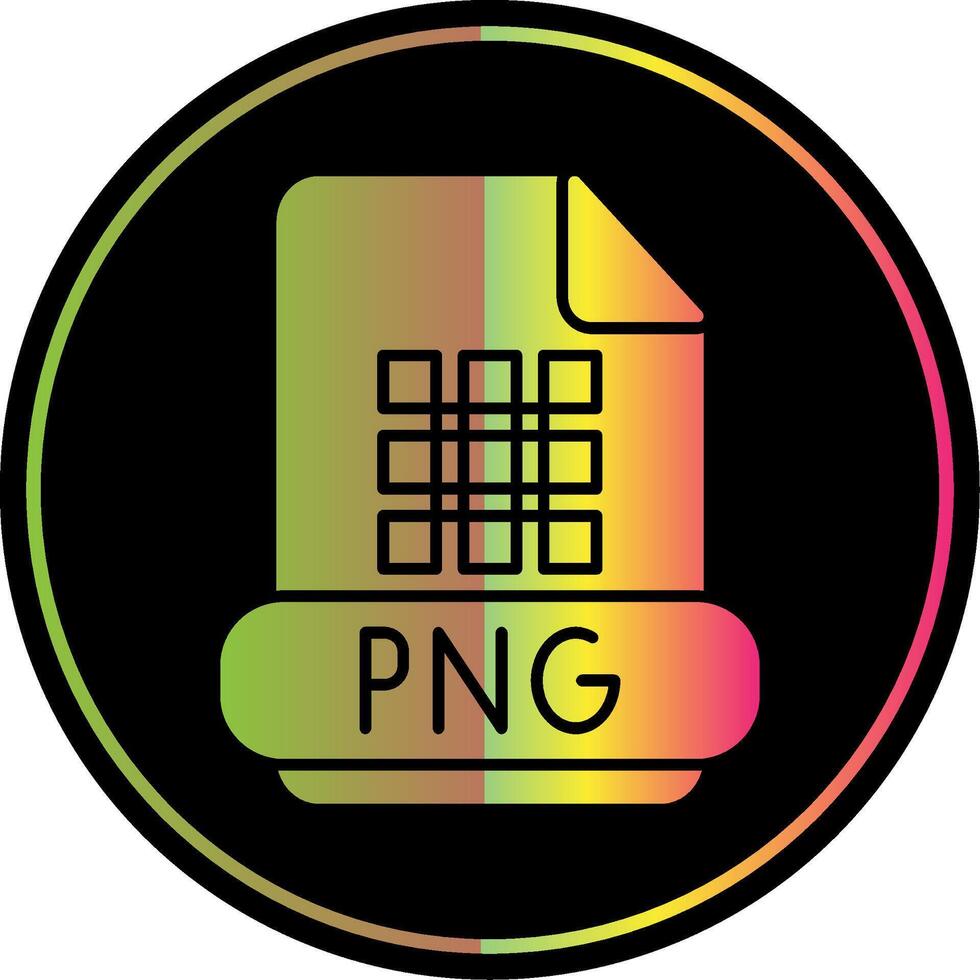 Png Glyph Due Color Icon vector