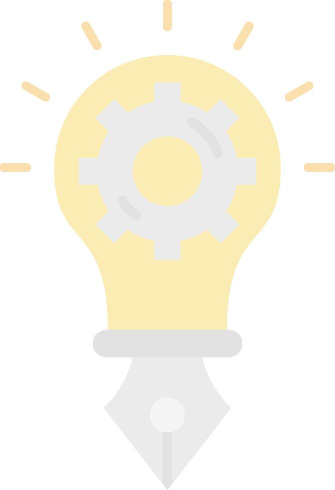 Creative idea Flat Light Icon vector