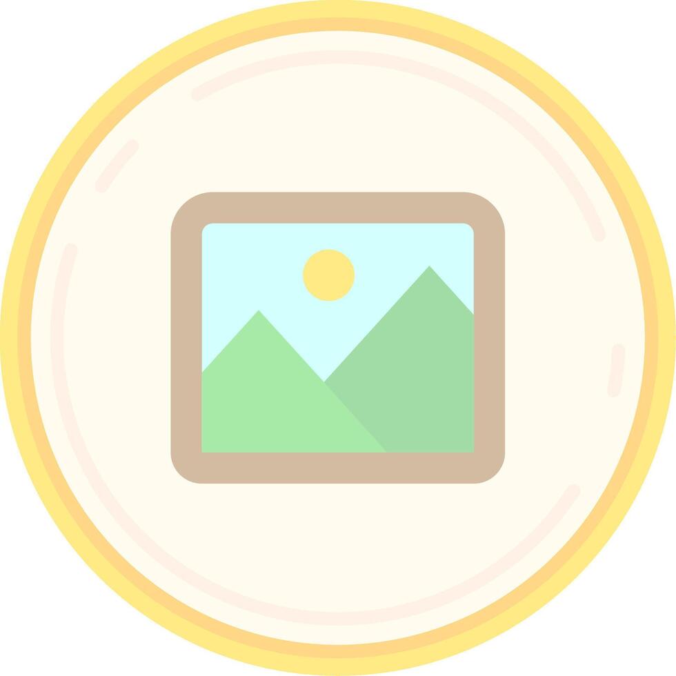 Image Flat Light Icon vector