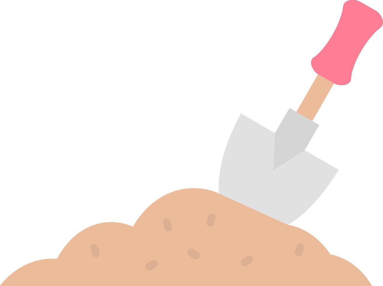 Trowel Flat Light Icon vector