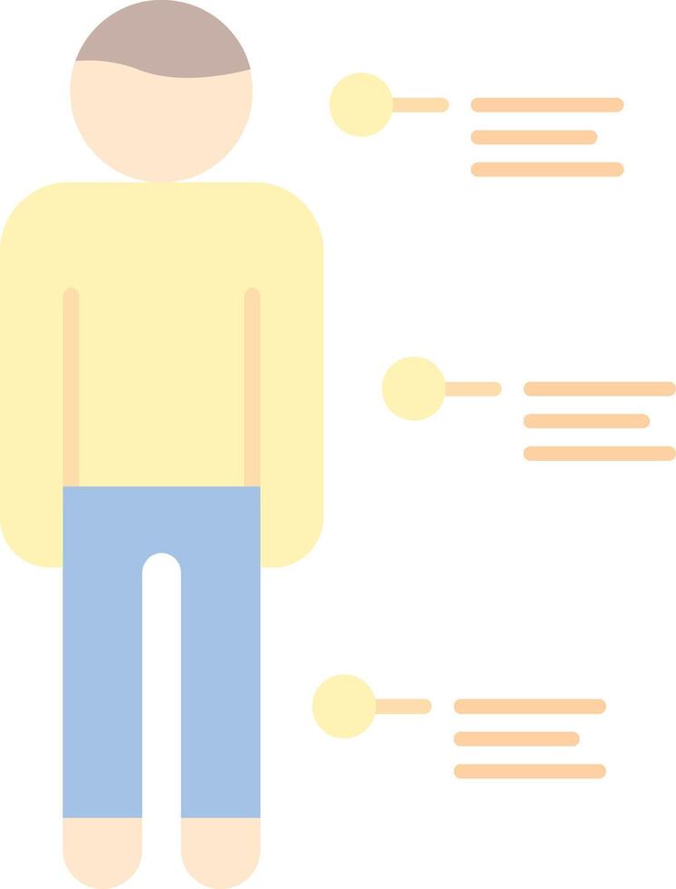 Person Flat Light Icon vector