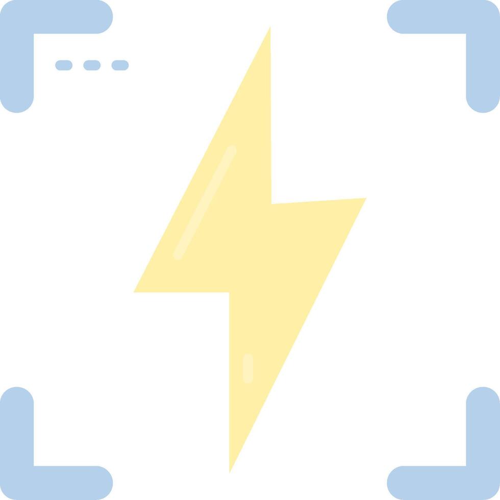 Flash Flat Light Icon vector