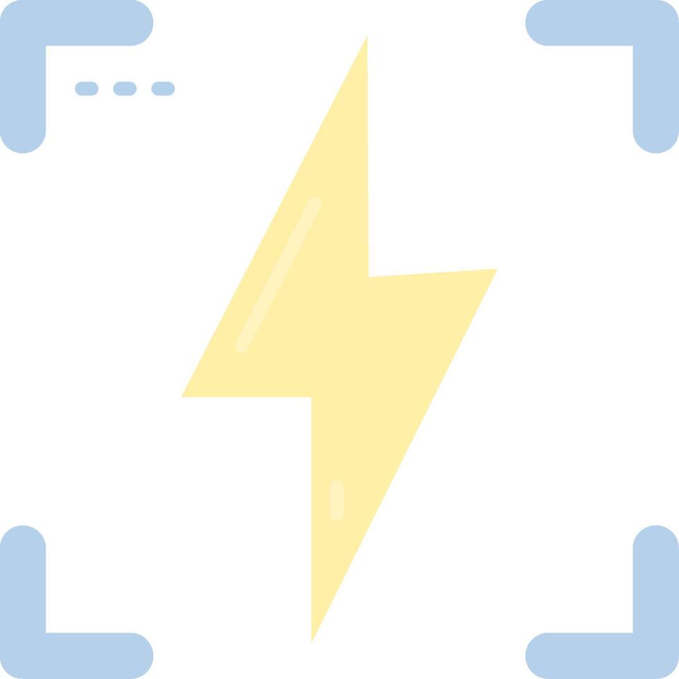 Flash Flat Light Icon vector