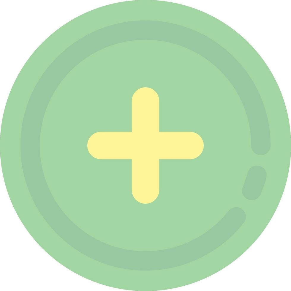 Add 2 Flat Light Icon vector