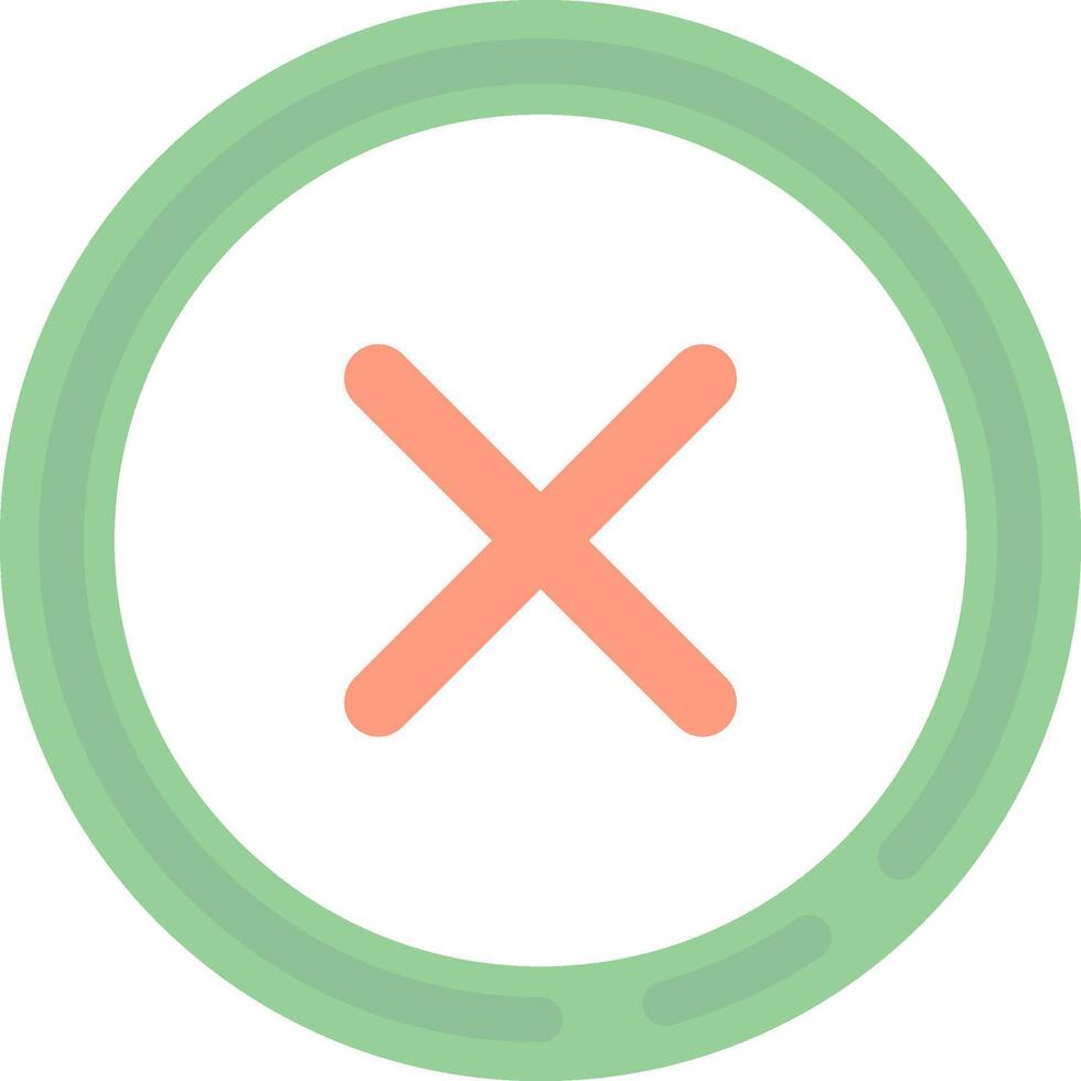 Delete 1 Flat Light Icon vector