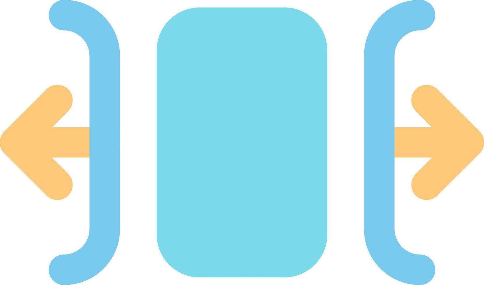 carrusel horizontal plano ligero icono vector