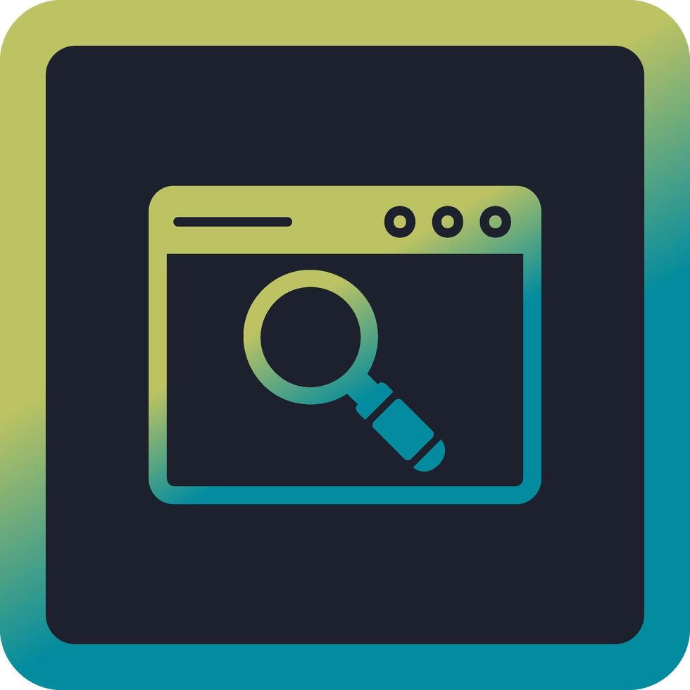 Browser Searching Vector Icon