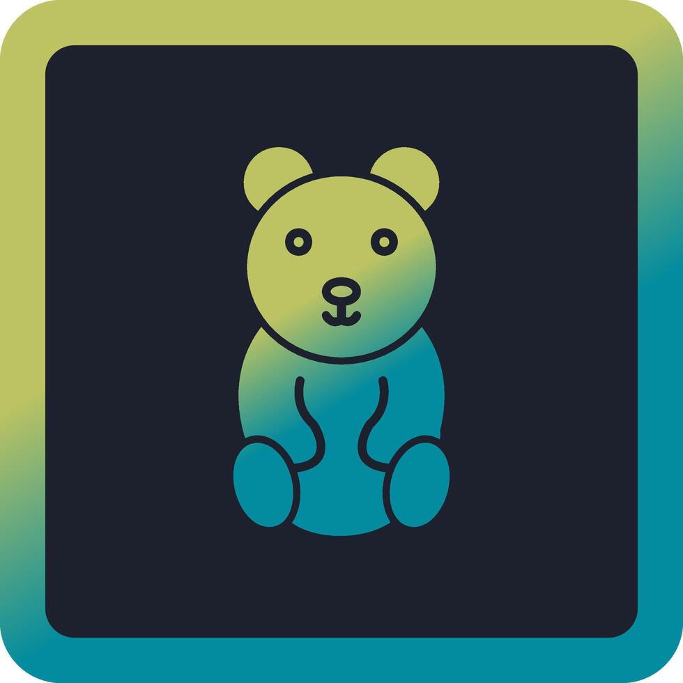 icono de vector de oso de peluche