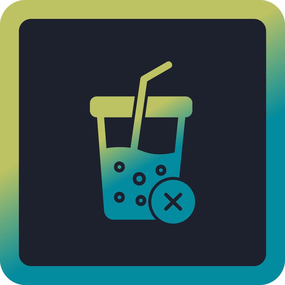 No Soft Drink Vector Icon