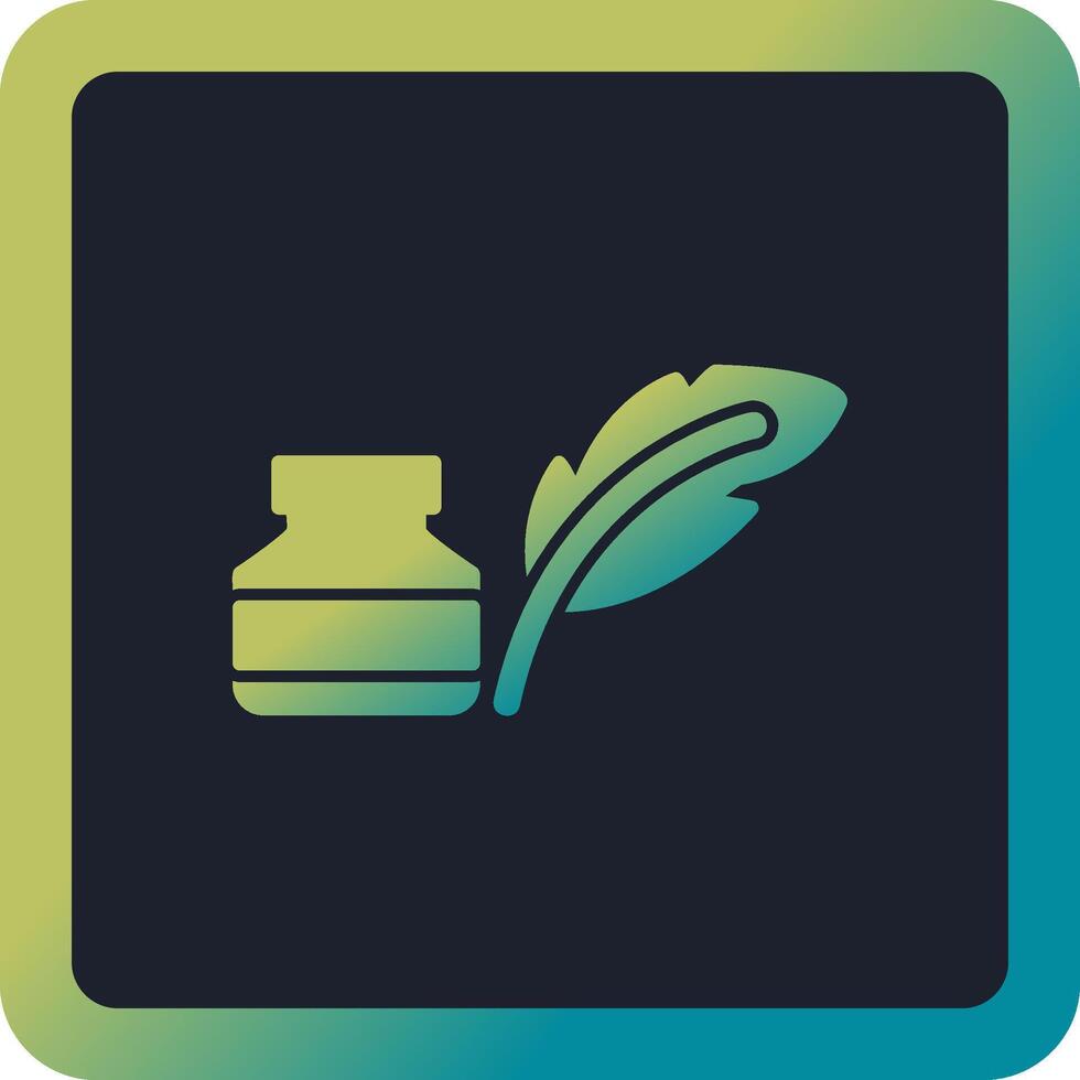 Quill And Ink Vector Icon