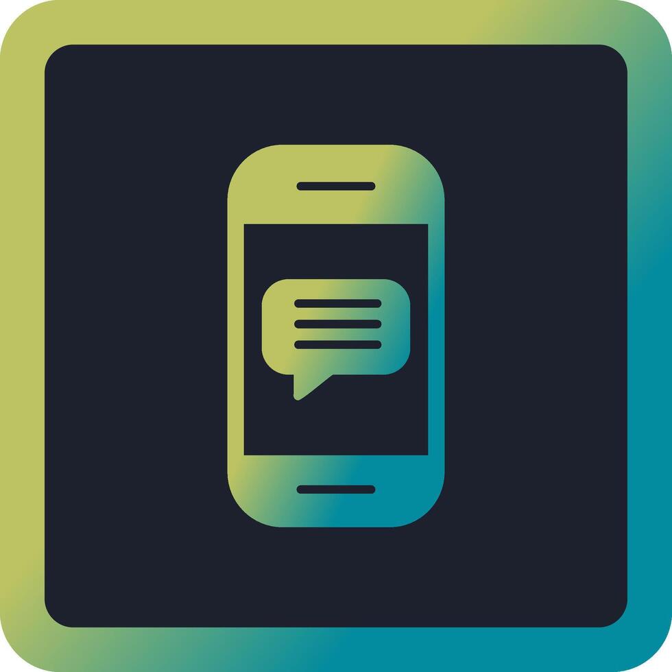 Phone Message Vector Icon