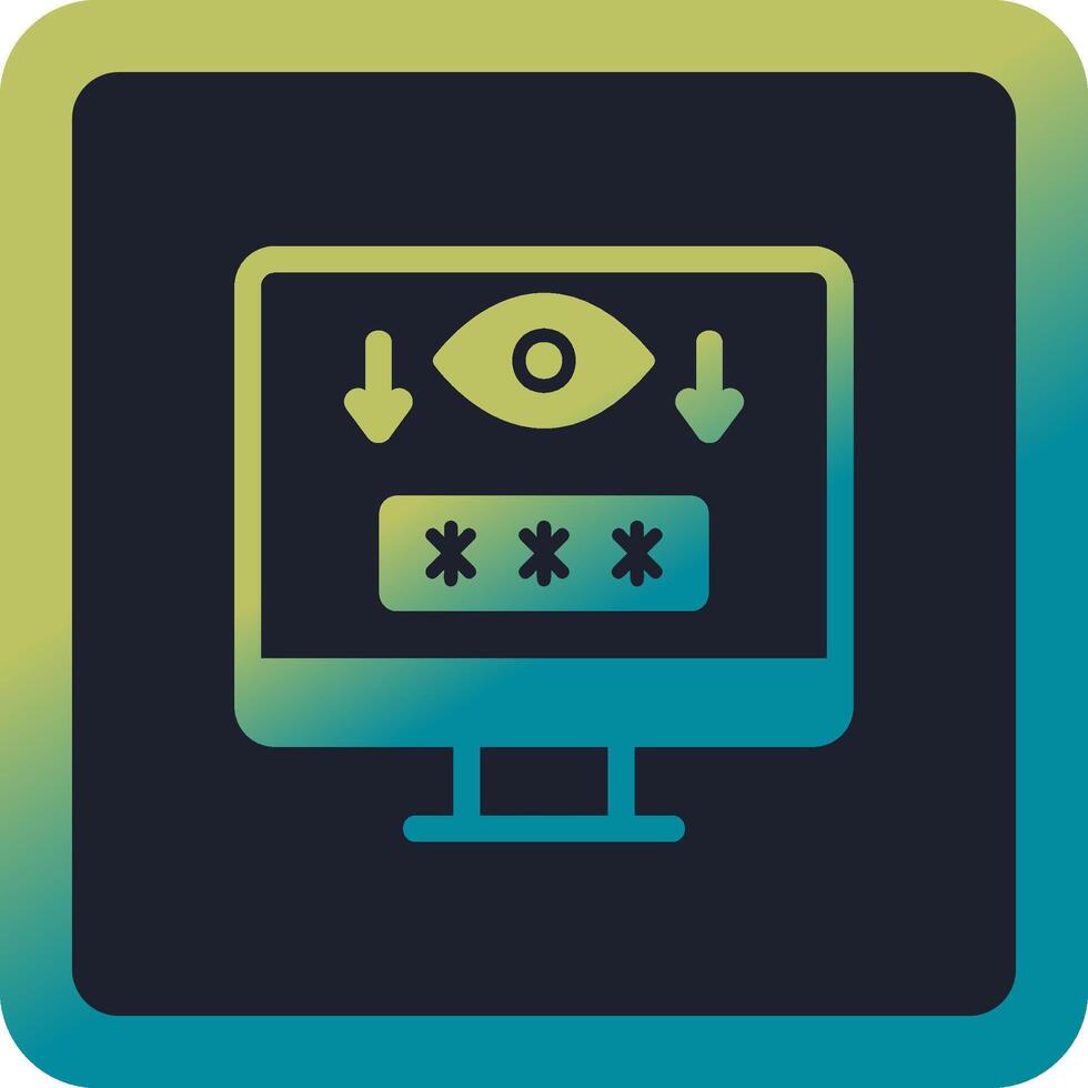 Computer Spyware Vector Icon