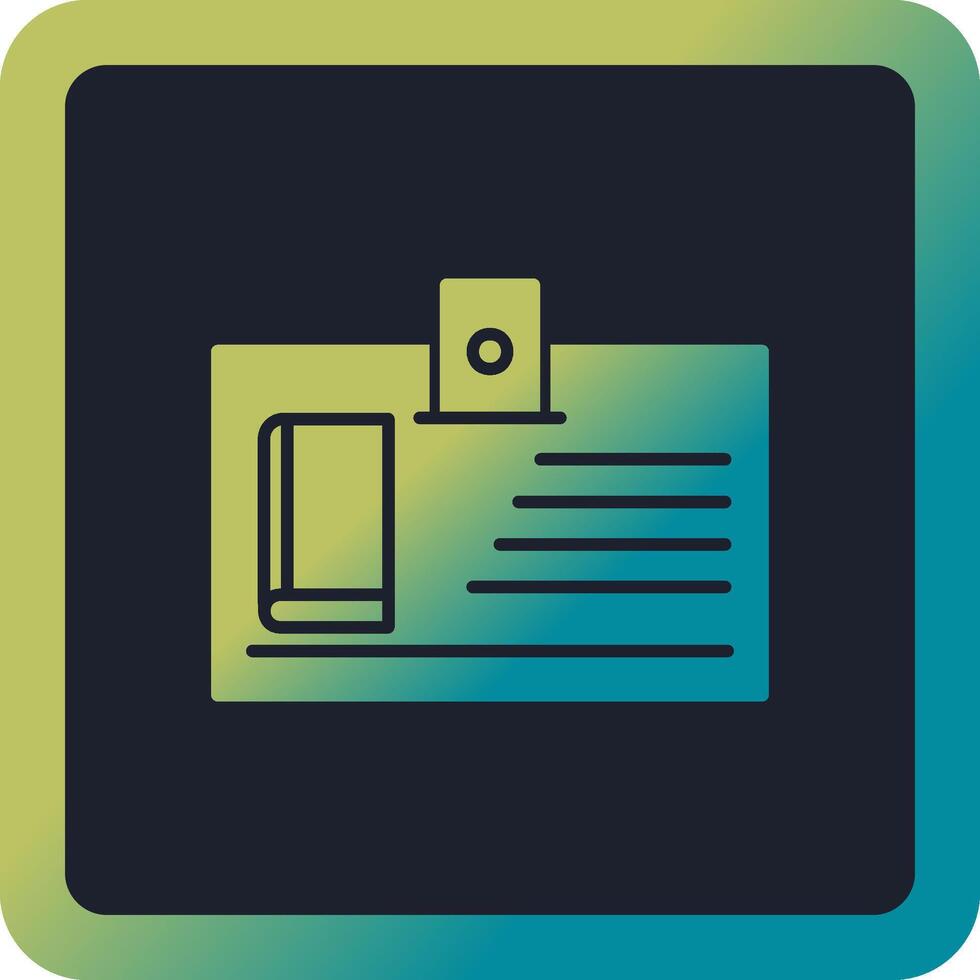 Library Card Vector Icon