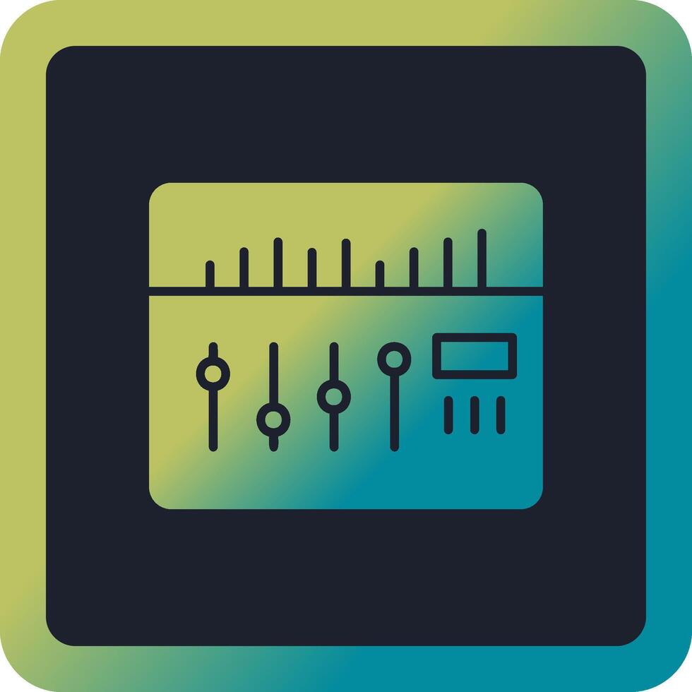 sonido mezclador vector icono