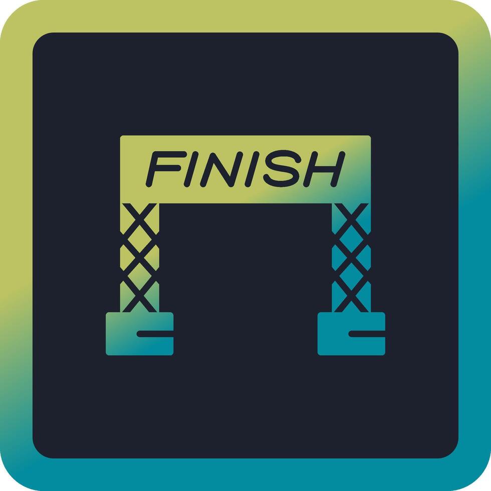 Finish Line Vector Icon