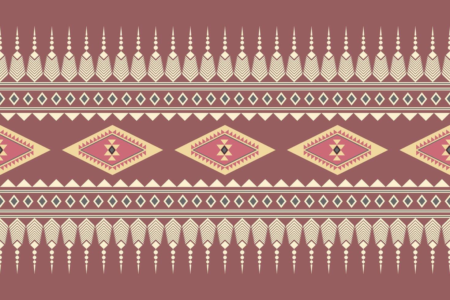 Geometric seamless ethnic pattern. Geometric ethnic pattern can be used in fabric design for clothes, wrapping, textile, embroidery, carpet, tribal pattern vector
