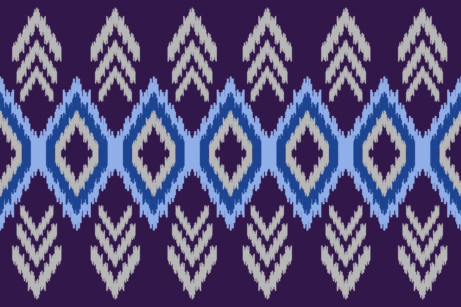ikat seamless pattern abstract background for textile design. Can be used in fabric design for clothes, decorative paper, wrapping, carpet, Vector, illustration vector