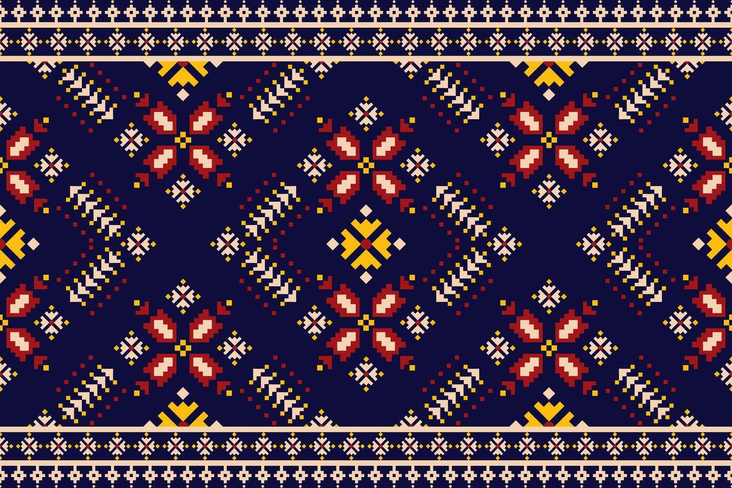 Geometric seamless ethnic pattern. Can be used in fabric design for cloth, fabric, carpet vector