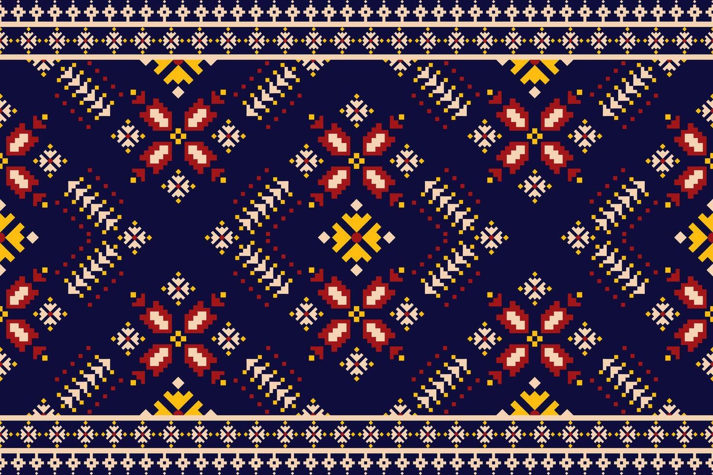 Geometric seamless ethnic pattern. Can be used in fabric design for cloth, fabric, carpet vector