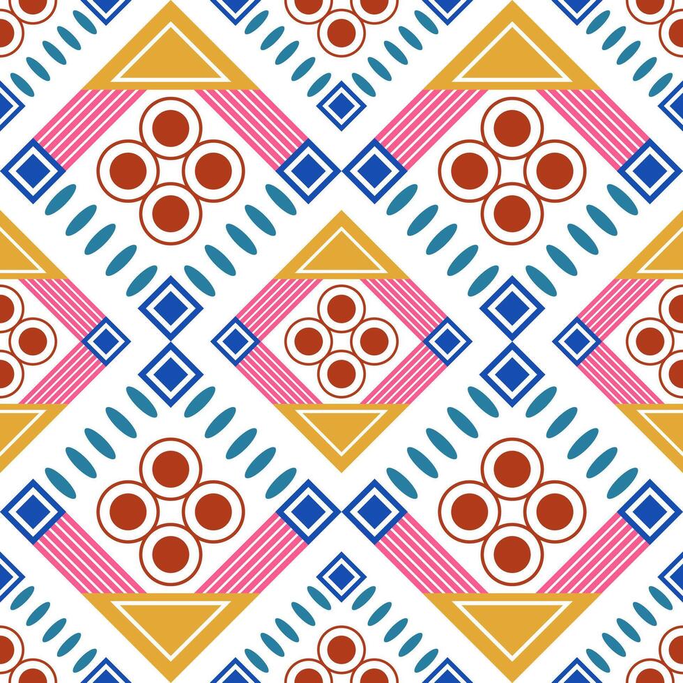 Geometric abstract pattern. Freestyle geometric abstract pattern design. Geometric abstract pattern can be used in fabric design for background, clothes, wrapping, textile, table cloth, shirt vector
