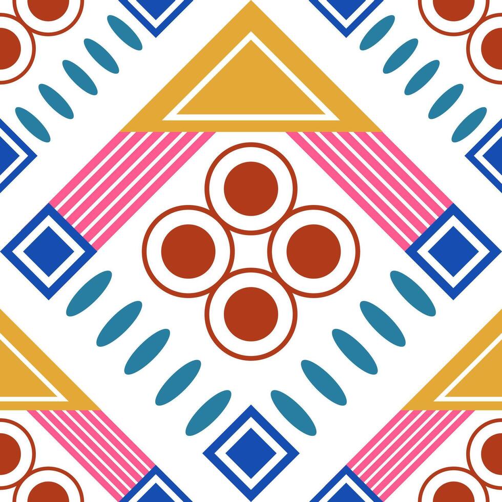 Geometric abstract pattern. Freestyle geometric abstract pattern design. Geometric abstract pattern can be used in fabric design for background, clothes, wrapping, textile, table cloth, shirt vector